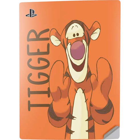 Disney Winnie the Pooh Tigget Portrait PS5 Digital Edition Console Skin